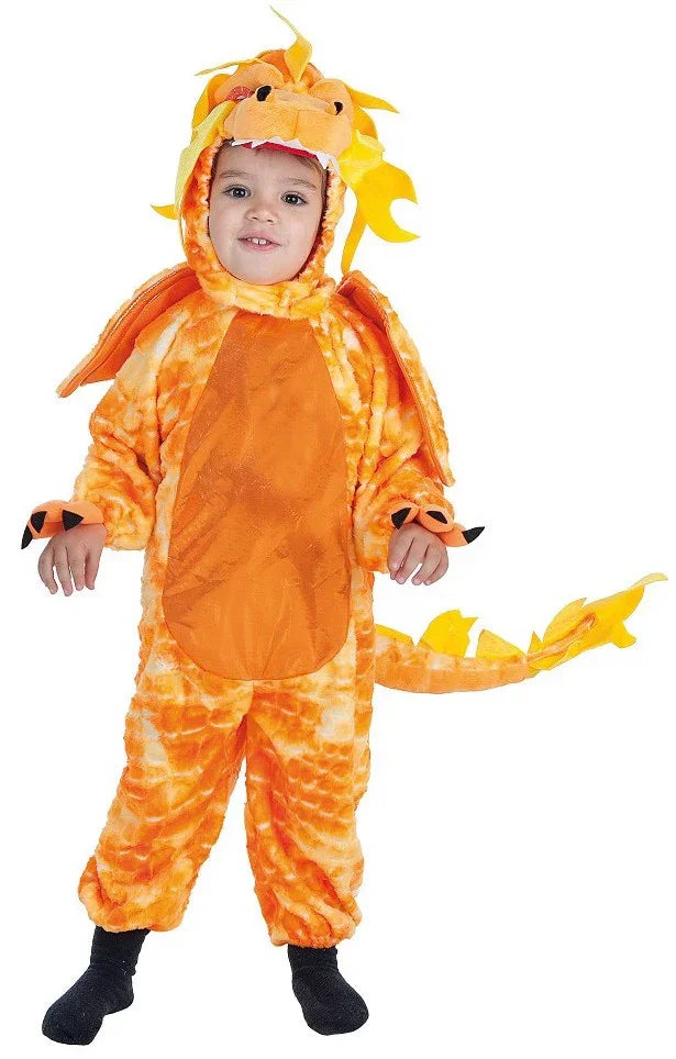 Disfraz de Dragón Naranja Infantil Dragón y Dinosaurio Llopis