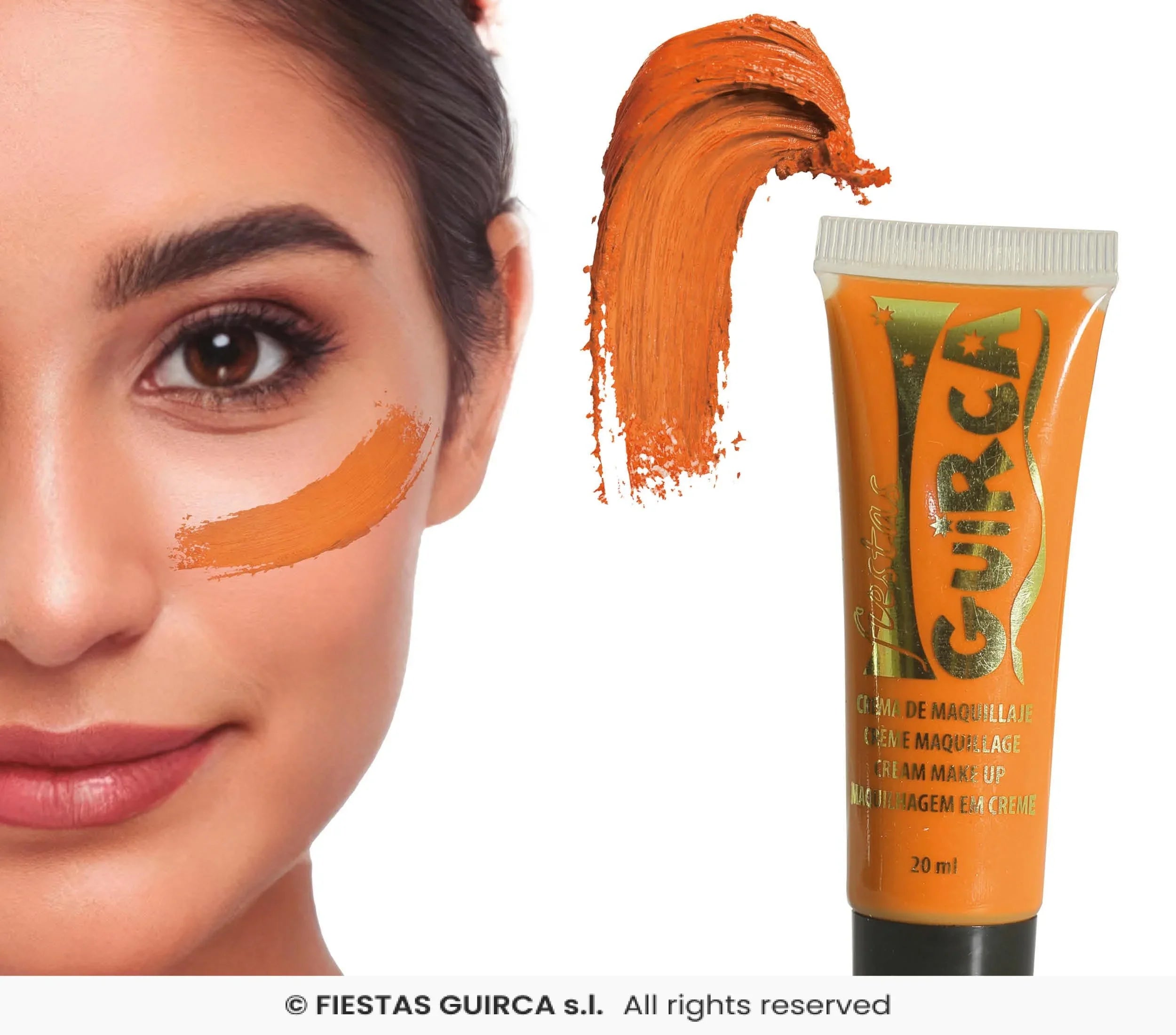 Tubo de Maquillaje en Crema en Colores Maquillaje en Crema Guirca Naranja