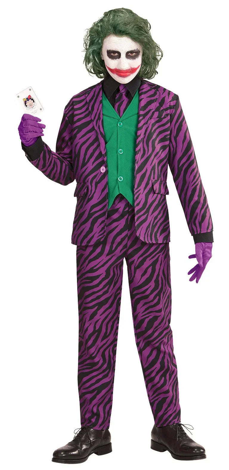 Disfraz de Joker Aterrador con Traje de Cebra para Niño Joker Widmann