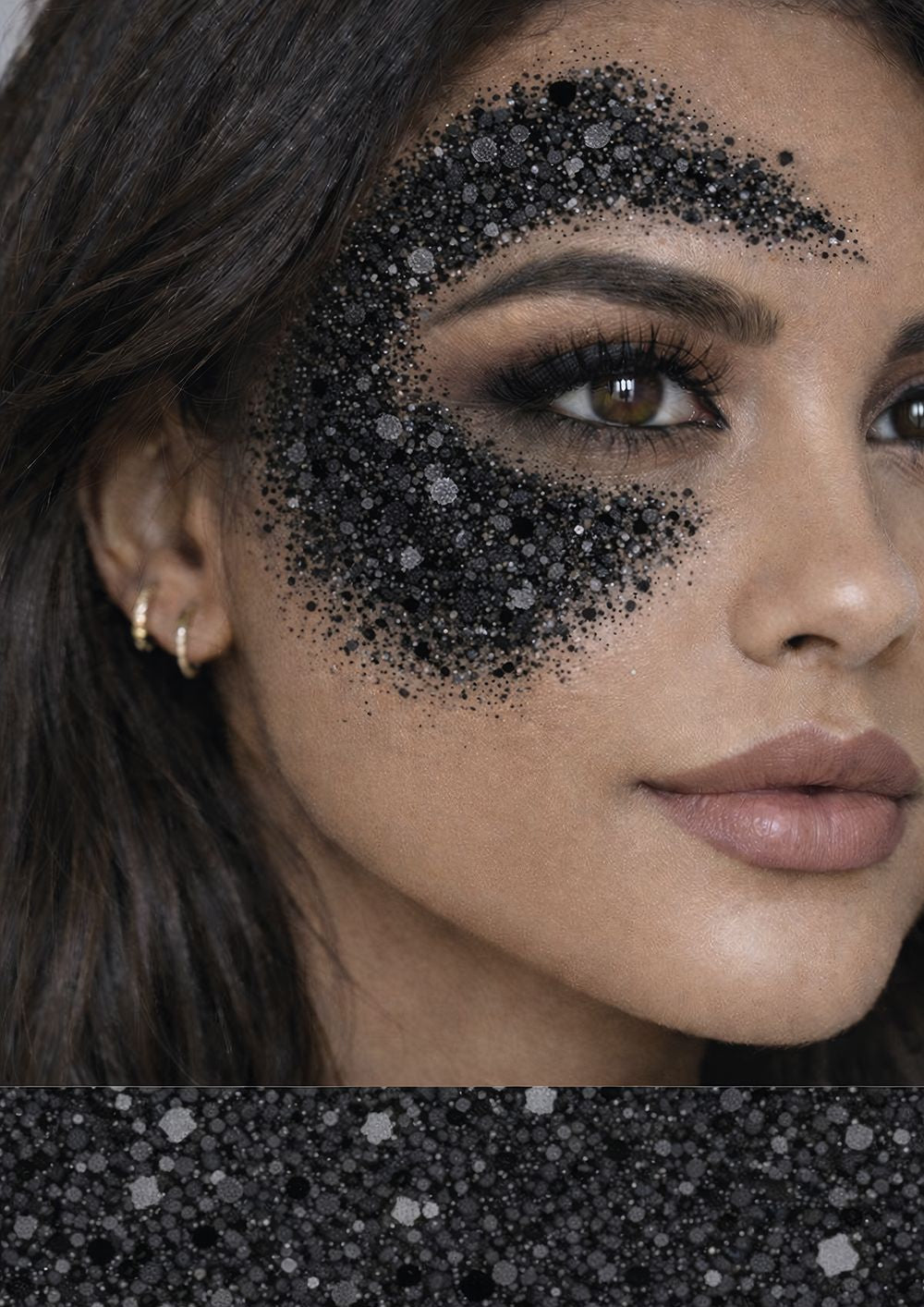Barra de Maquillaje en Glitter Color Negro
