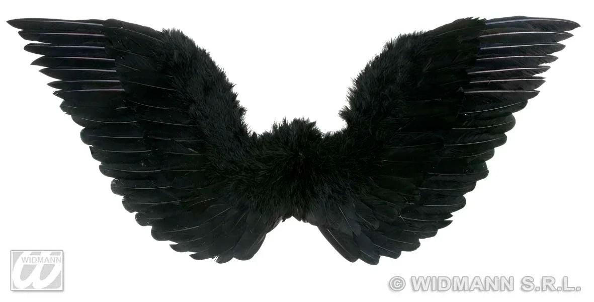 Alas de plumas naturales Negras COMPLEMENTOS Widmann