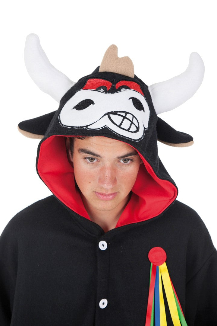 Disfraz de Toro Bravo Pijama para Adulto Vaca y Toro Llopis