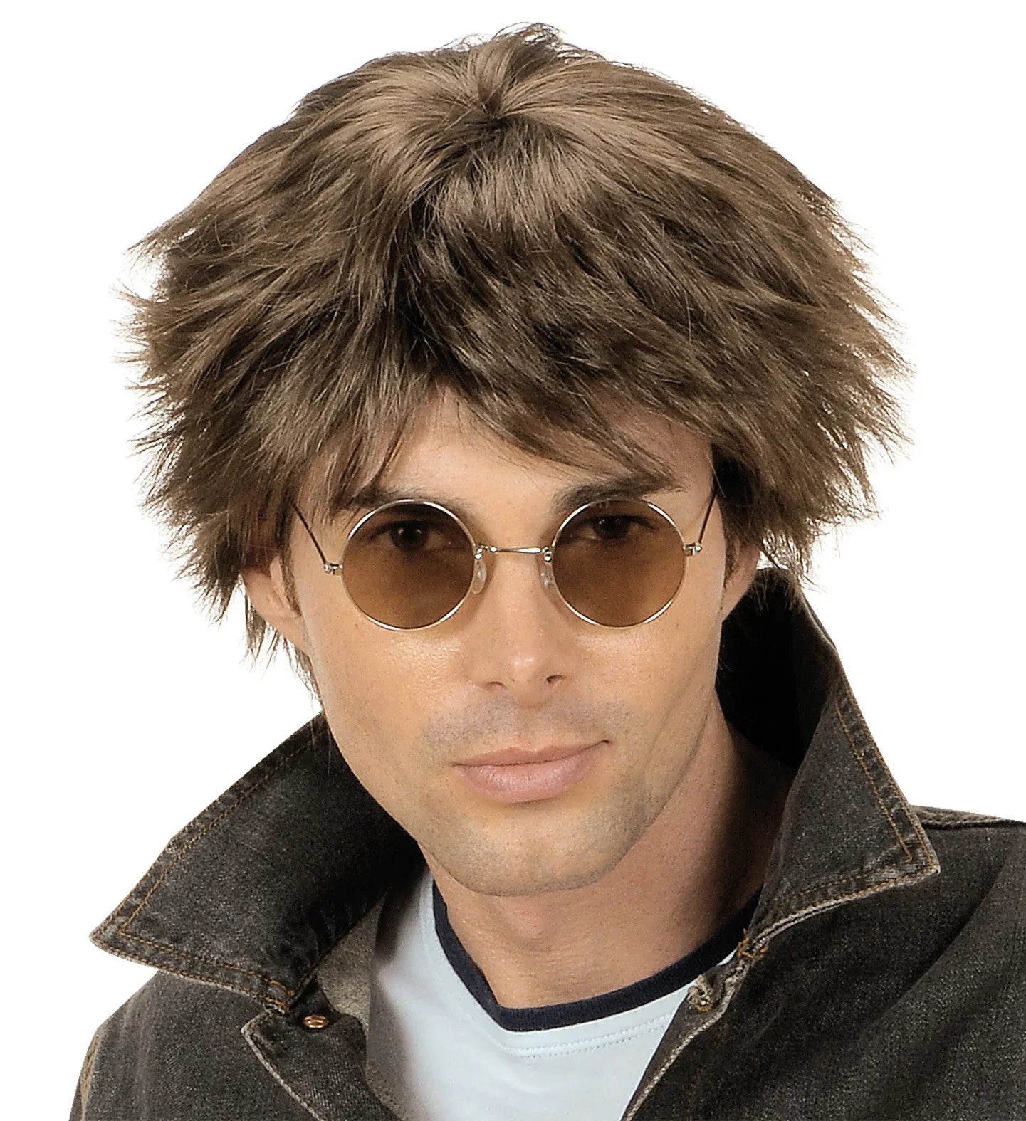 Peluca Castaña Años 90 de Hombre COMPLEMENTOS Widmann