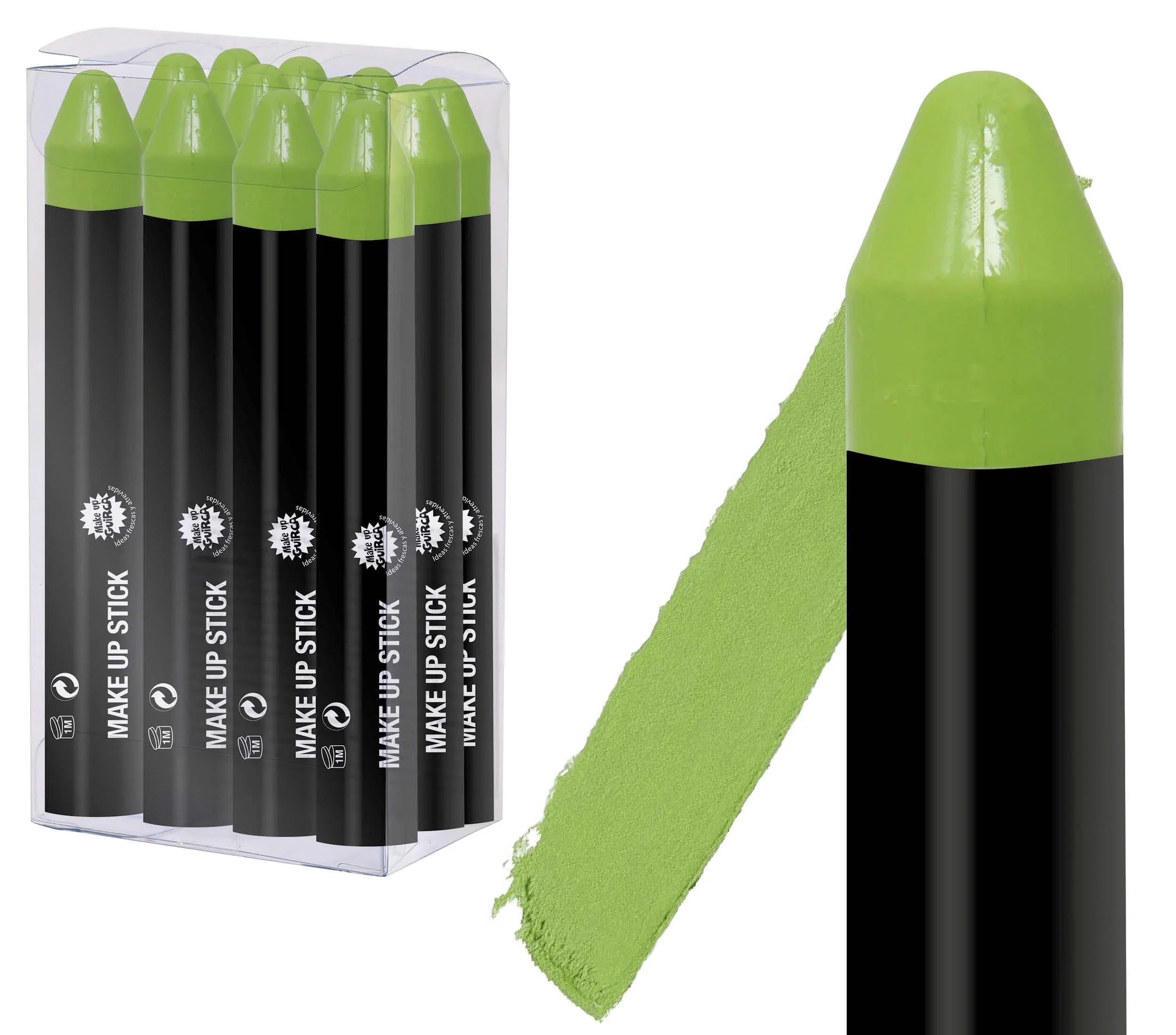 Pintura en Barra para Maquillaje en Colores Maquillajes y Pinturas Guirca Verde Claro