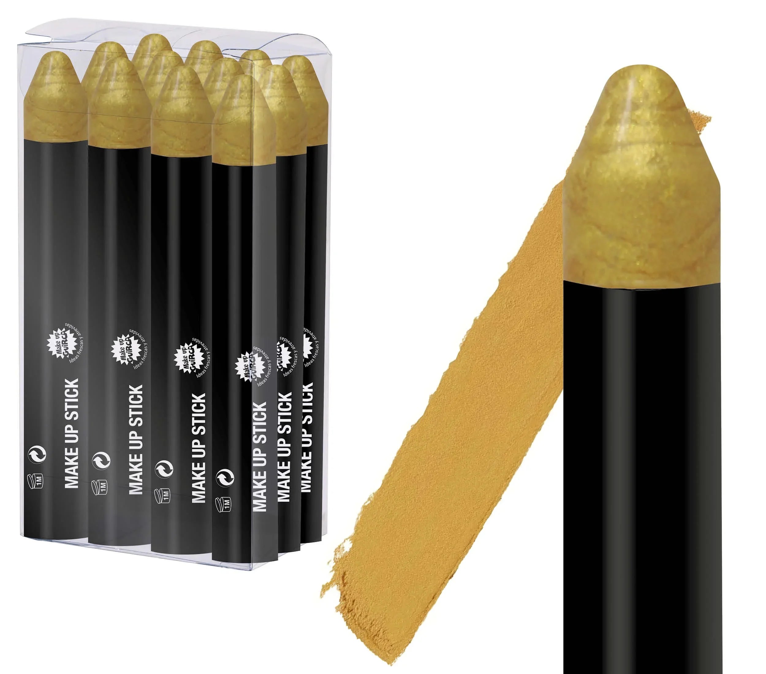 Pintura en Barra para Maquillaje en Colores Maquillajes y Pinturas Guirca Dorado
