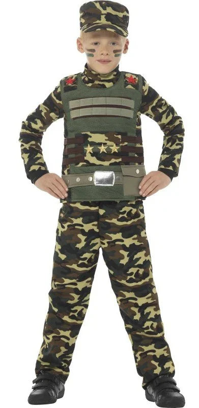 Disfraz de Comando Militar para Niño Militar y Soldado Smiffys