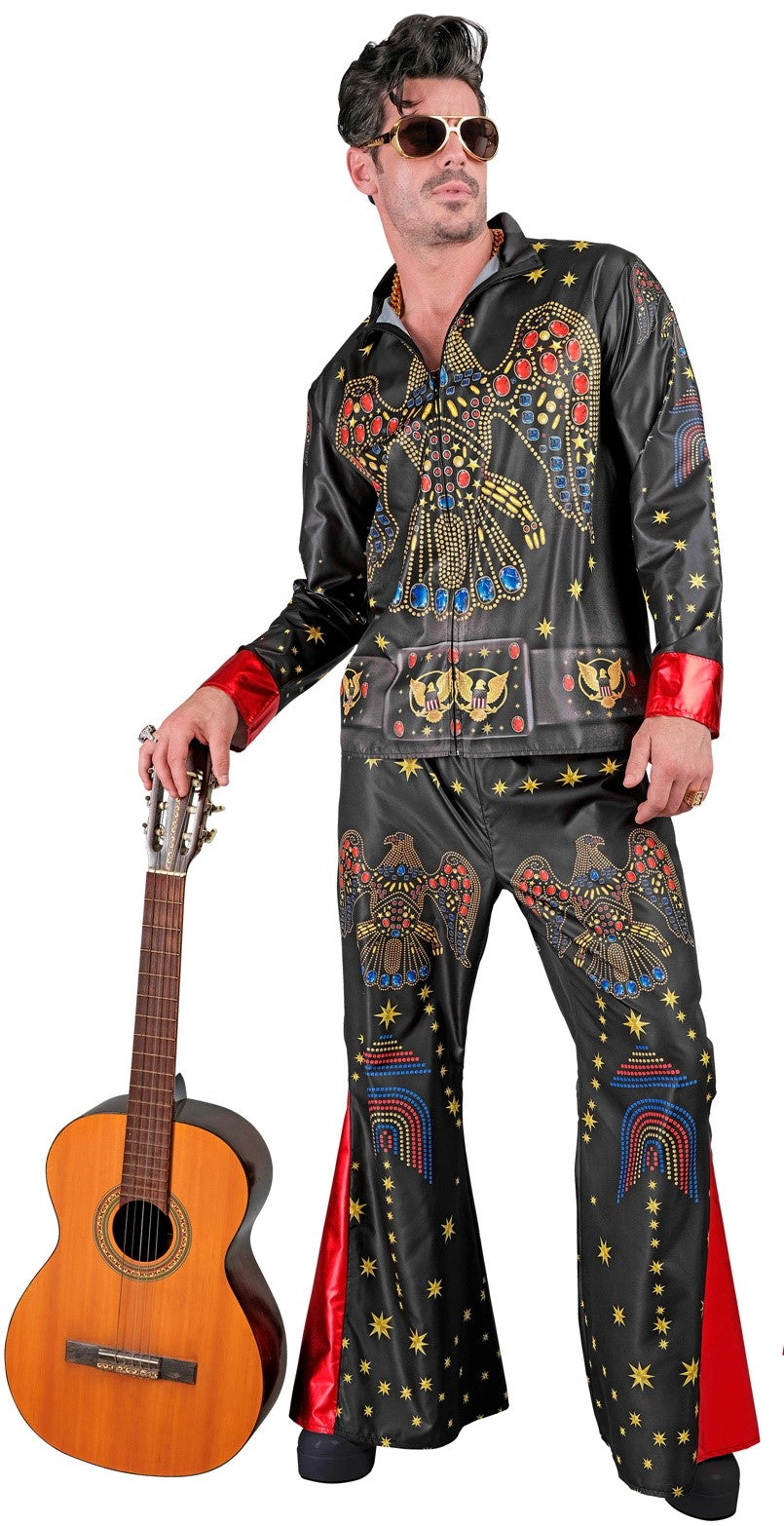 Disfraz de Elvis Presley Negro para Hombre Elvis Widmann
