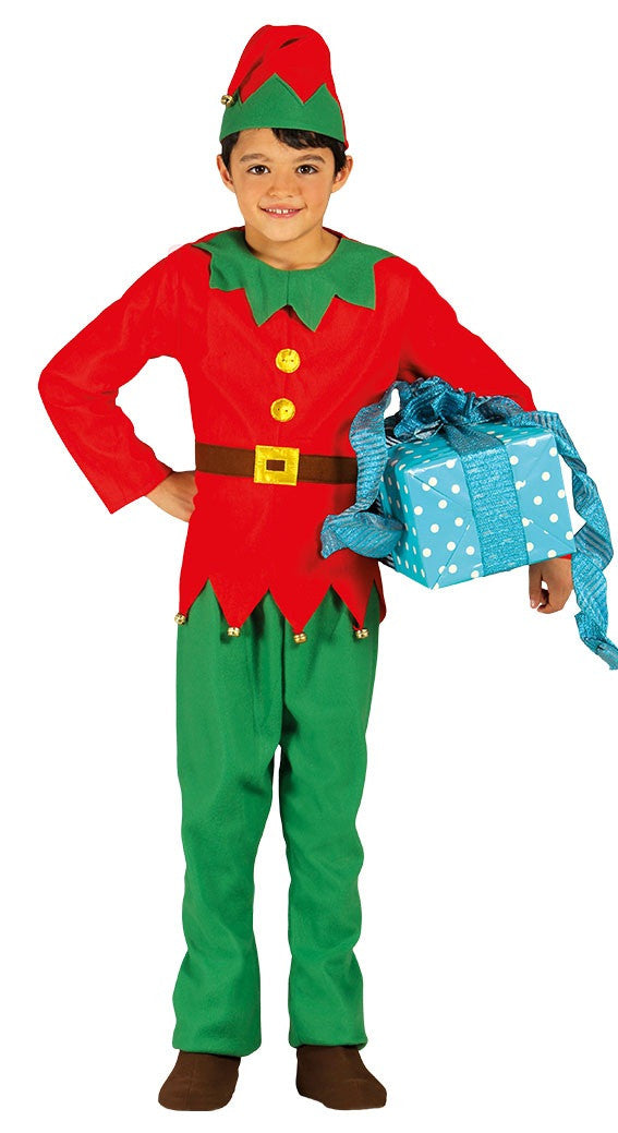 Disfraz de Elfo Navideño para Niño Elfos Navideños Guirca