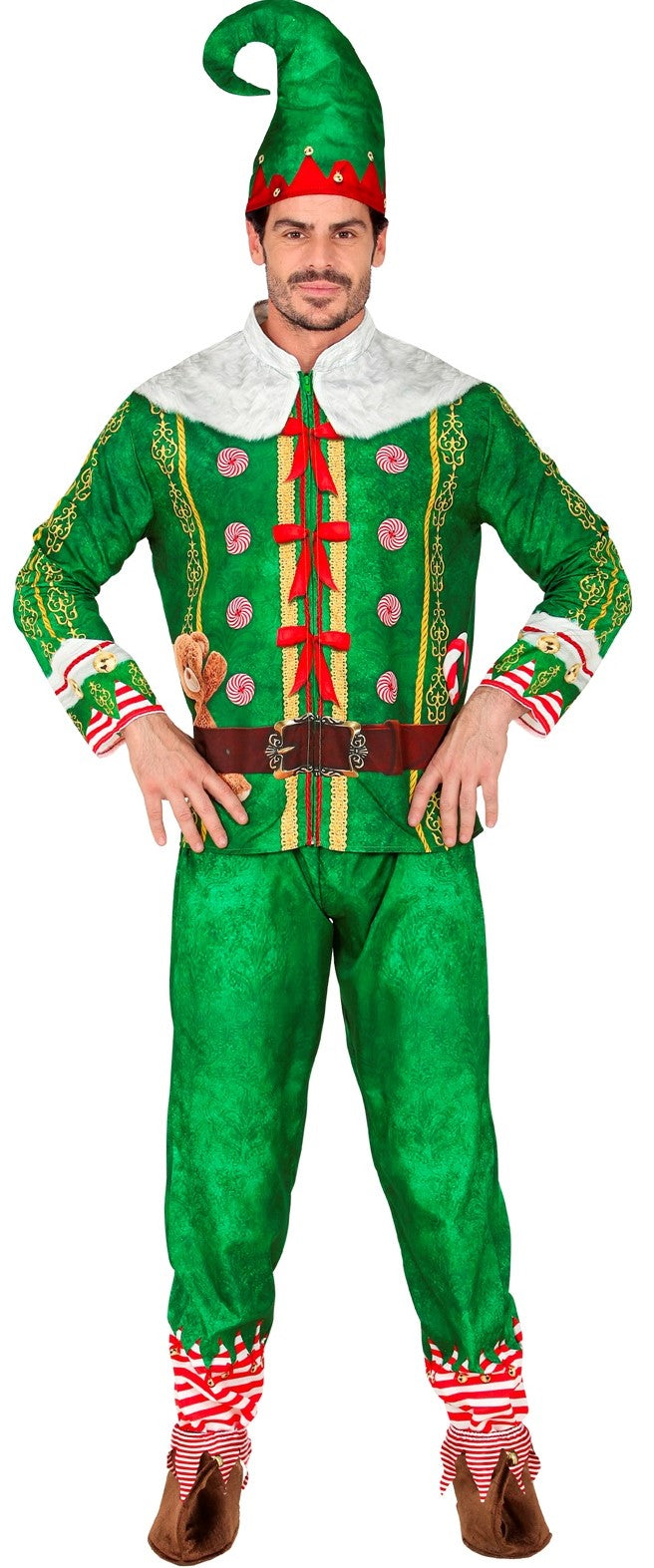 Disfraz de Elfo de Navidad para Adulto Elfos Navideños Widmann