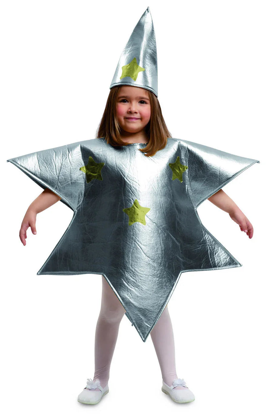Disfraz de Estrella Plateada de Navidad Infantil Navidad Infantiles Viving