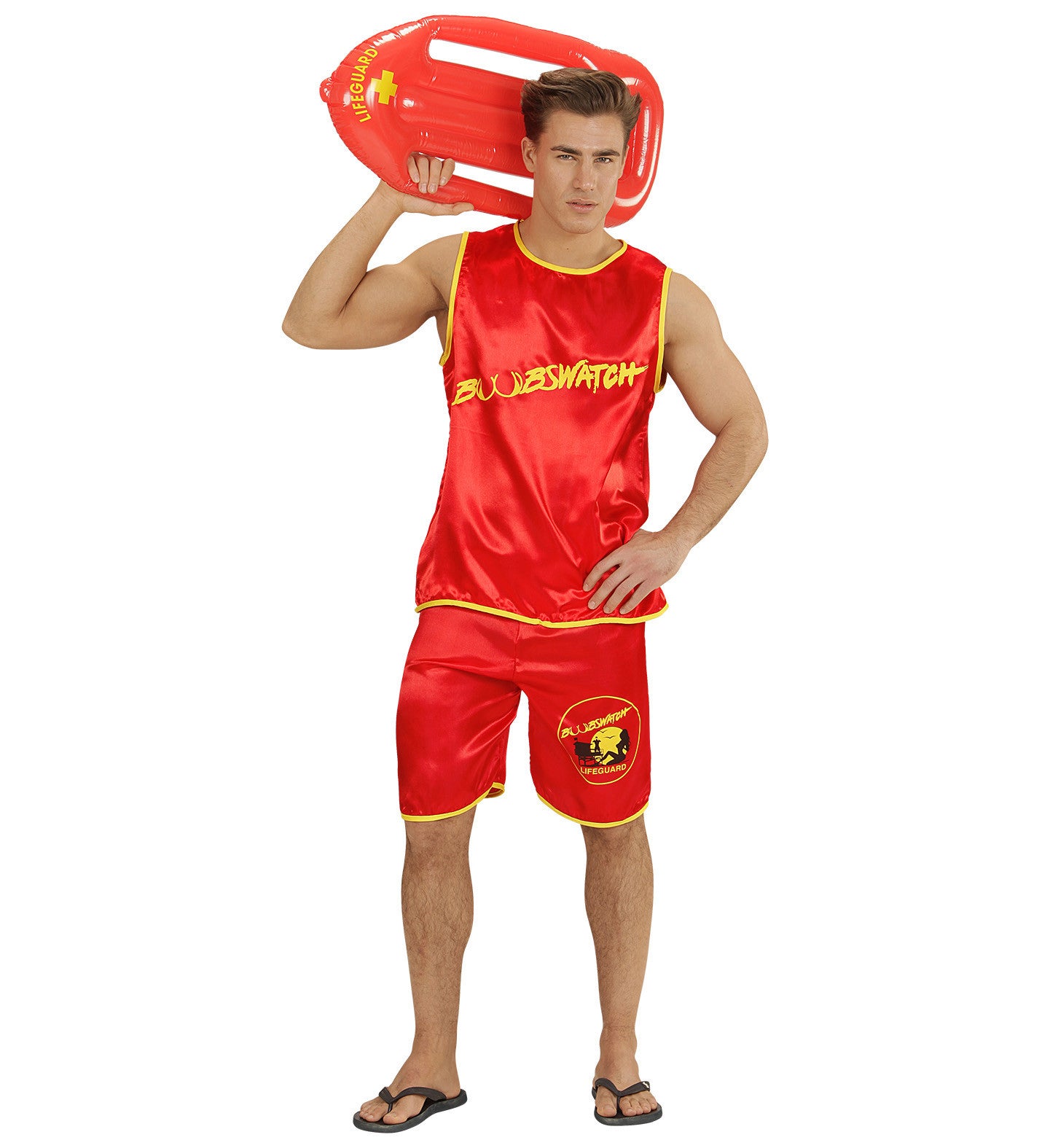 Disfraz de Vigilante de Pechotes para Hombre Vigilantes de la Playa Widmann