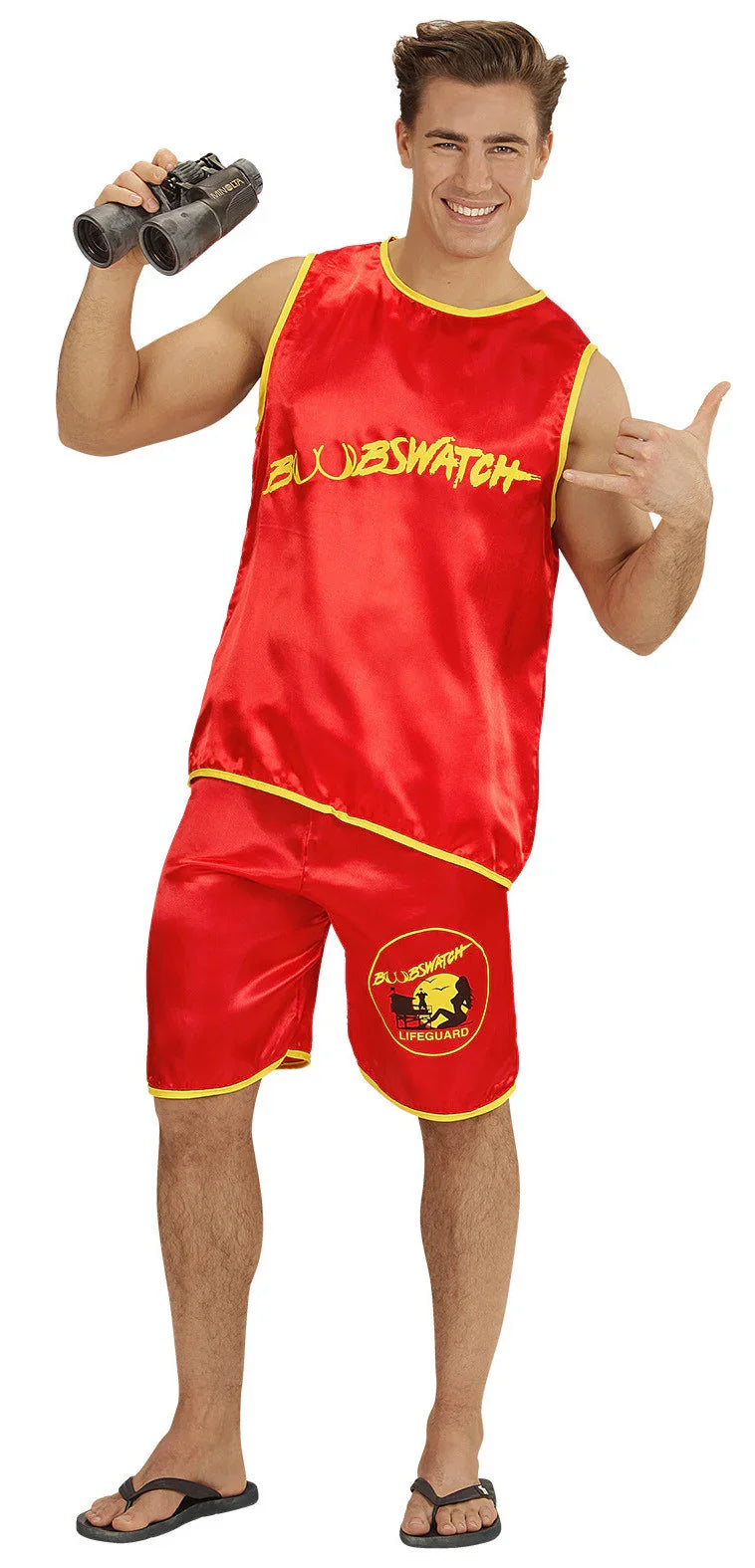 Disfraz de Vigilante de Pechotes para Hombre Vigilantes de la Playa Widmann