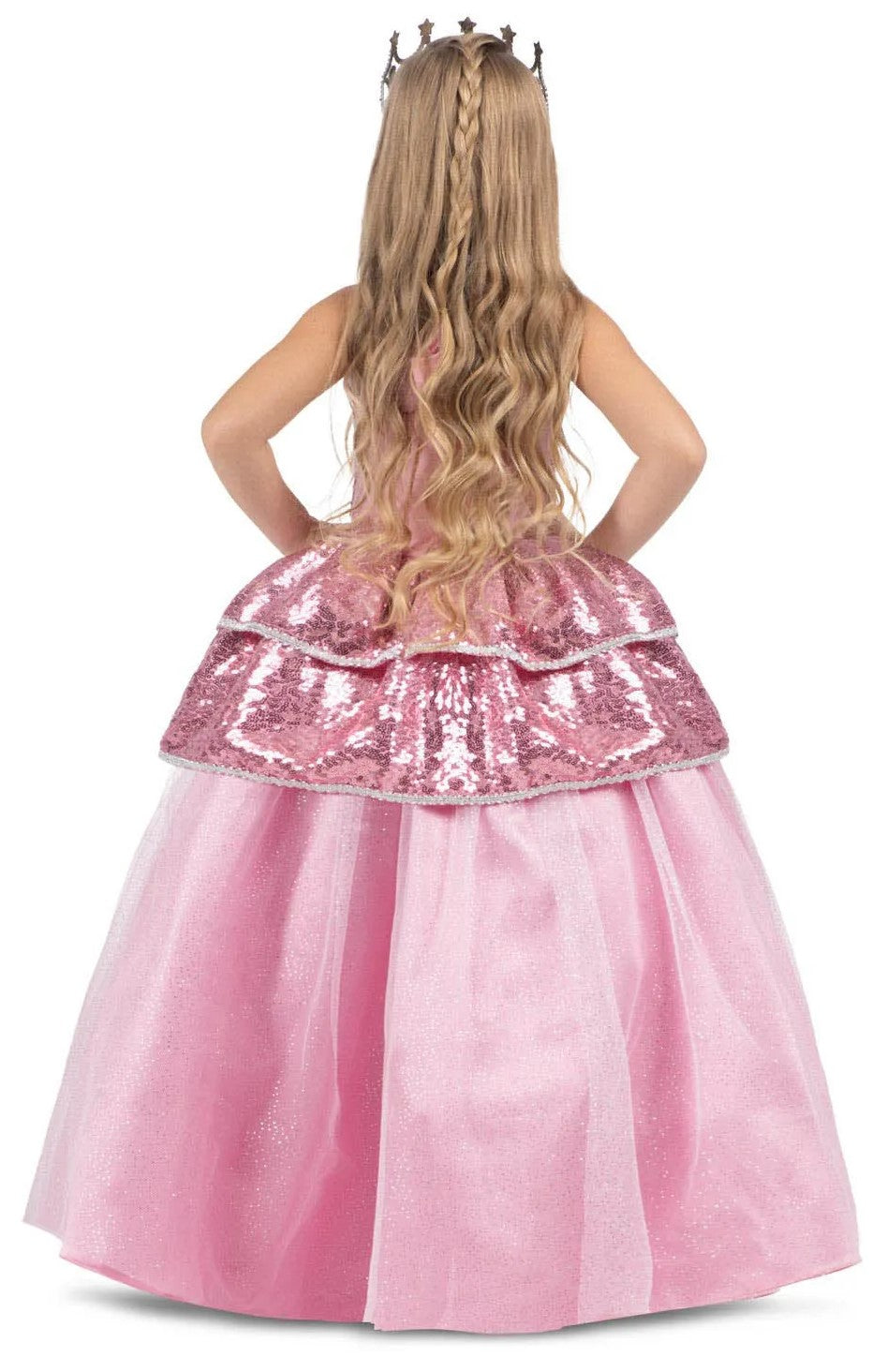 Disfraz de Princesa Rosa con Lentejuelas para Niña Princesas y Príncipes Infantiles Viving
