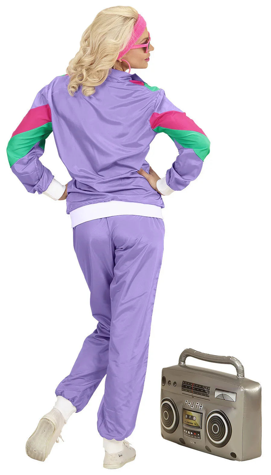 Disfraz Chandal Morado Años 80 para Adulto Años 60, 70 y 80 Widmann