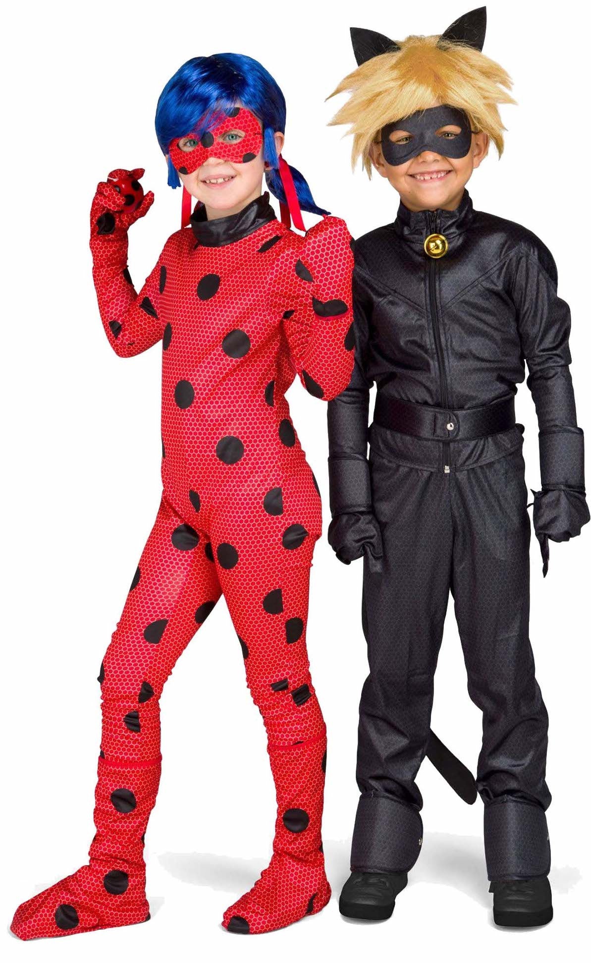 Disfraz de Ladybug Infantil con Accesorios LadyBug y CatNoir Viving
