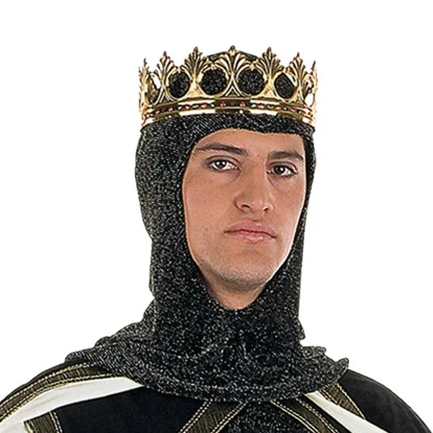 Corona Metálica Dorada de Rey Accesorios para la Cabeza Limit Sport