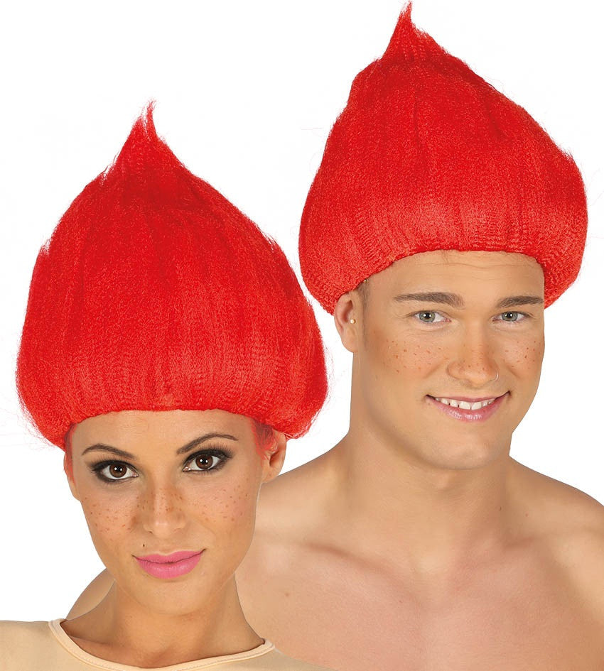Peluca Roja de Troll Trolls La Película Guirca