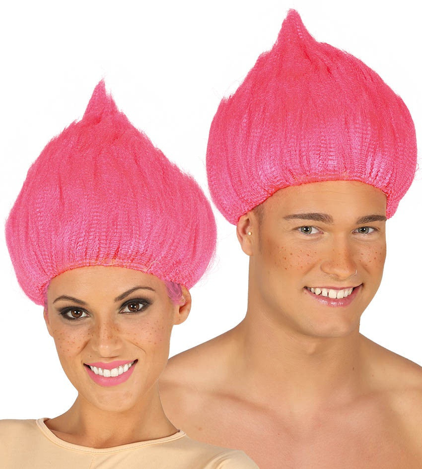 Peluca Rosa de Troll Trolls La Película Guirca