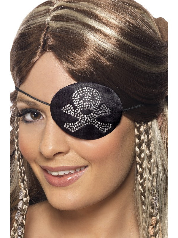 Parche Pirata con Brillos Complementos Piratas Smiffys