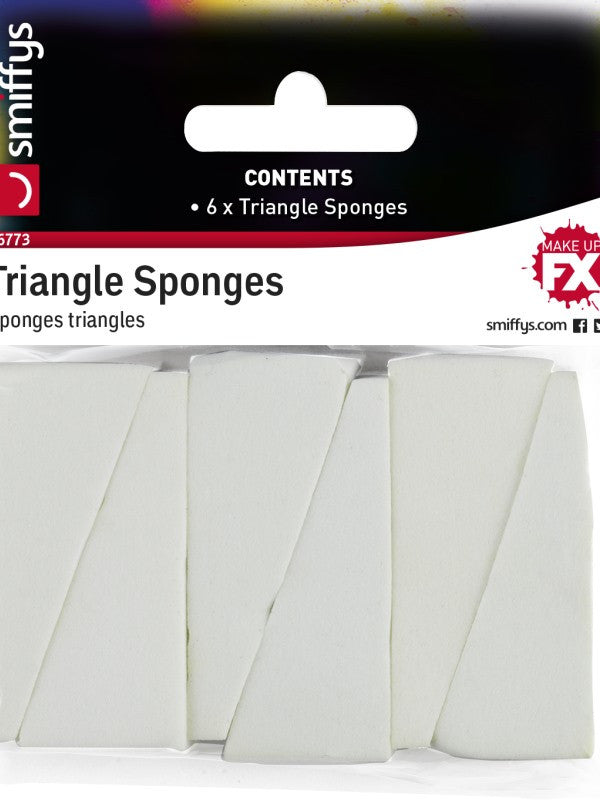 Pack de Esponjas Triangulares de Maquillaje Accesorios de Maquillaje Smiffys