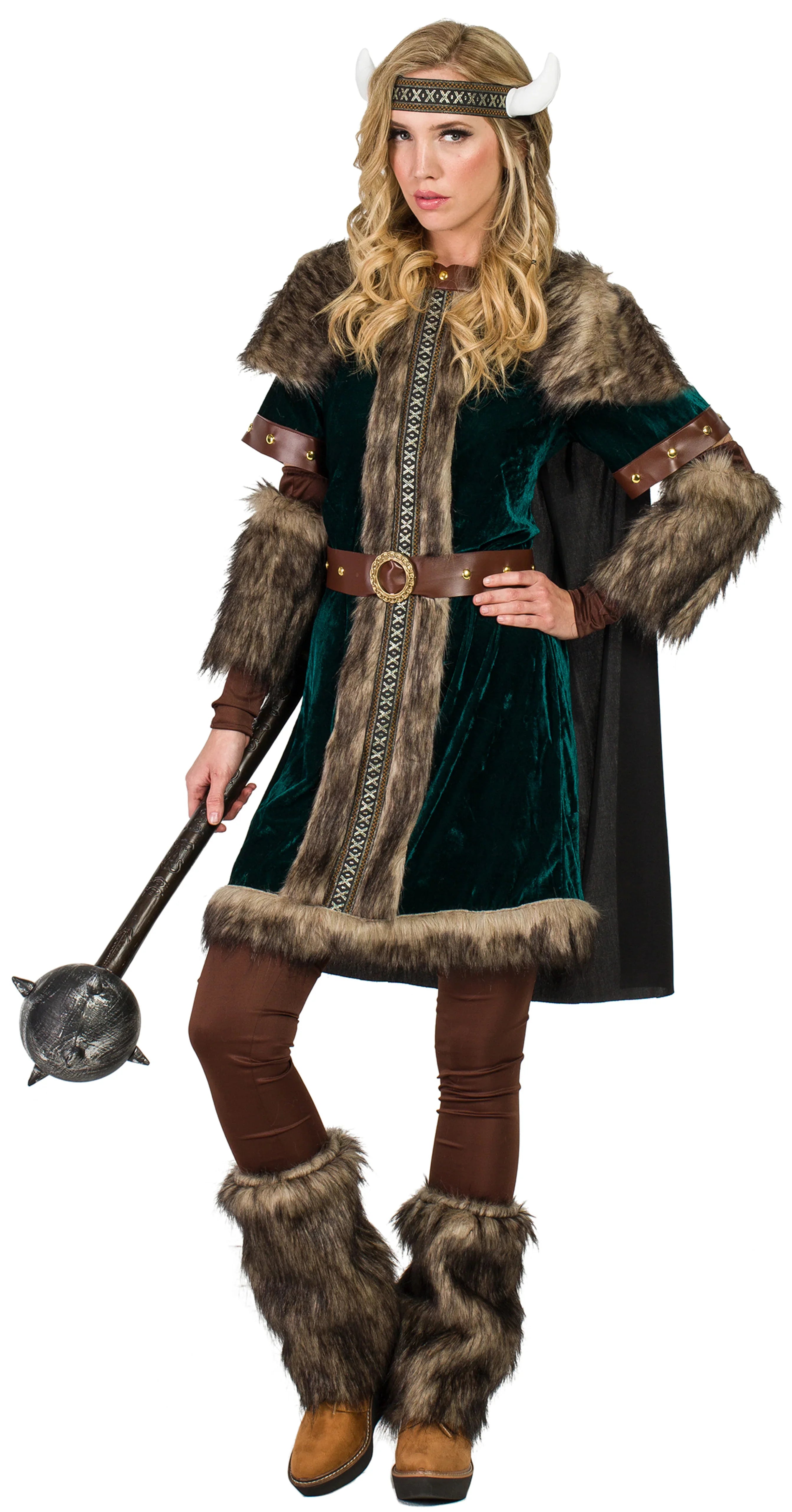 Disfraz de Guerrera Vikinga para Mujer Vikingos Kimokawaii