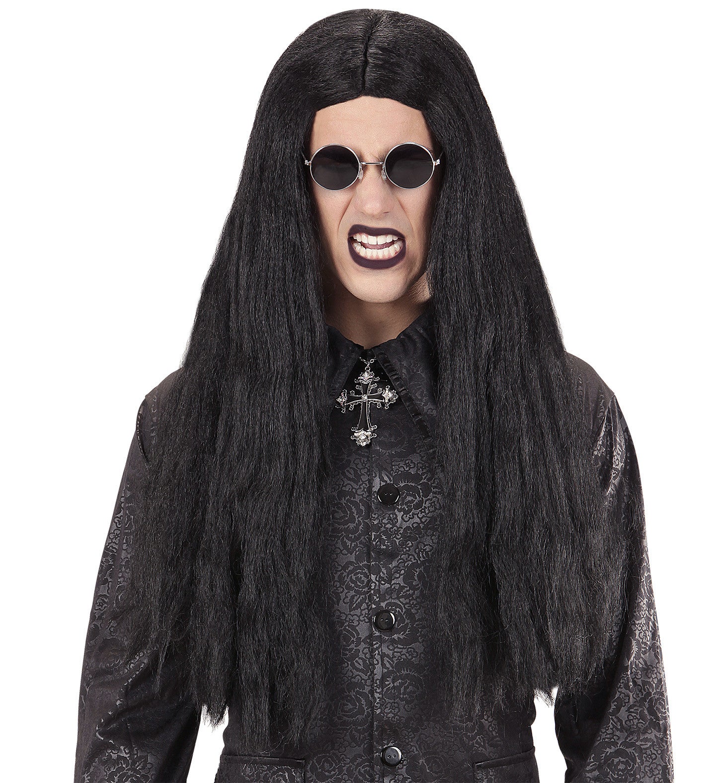 Peluca Morena Larga Lisa para Hombre Pelucas Morenas Widmann