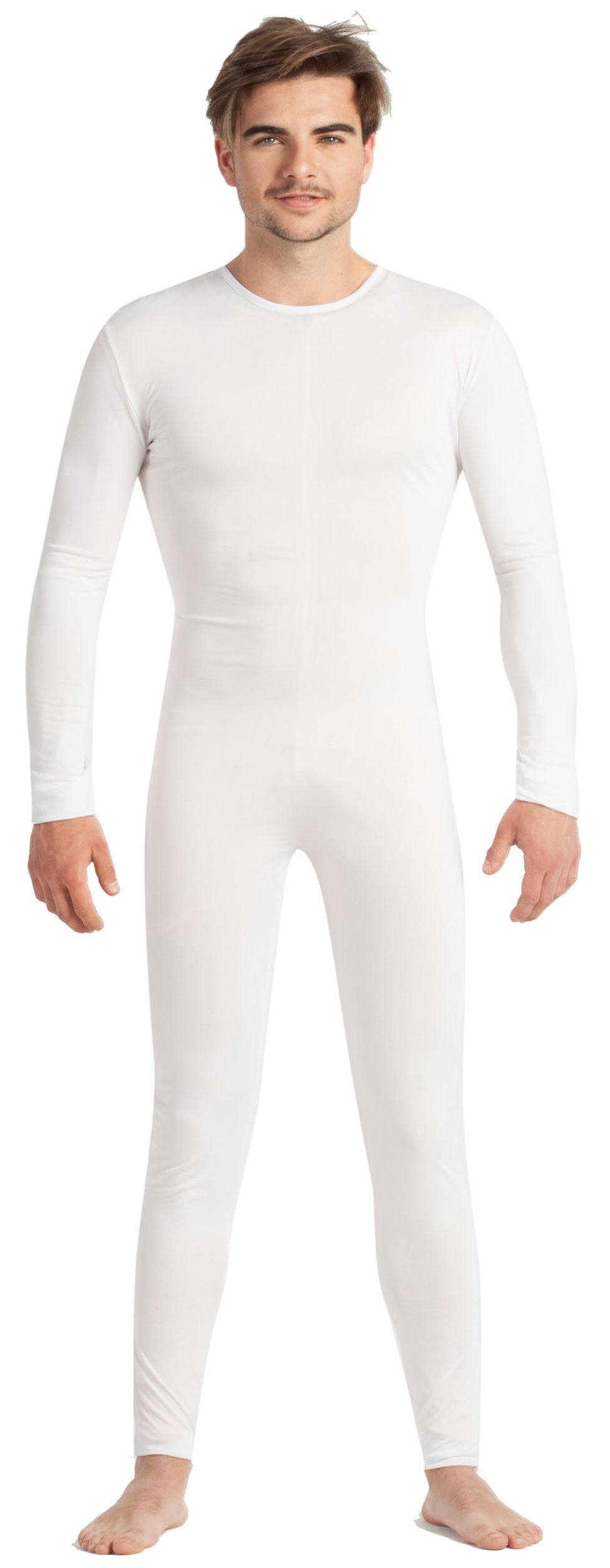 Malla de Cuerpo Entero Blanca para Hombre Mallas y Maillots Kimokawaii