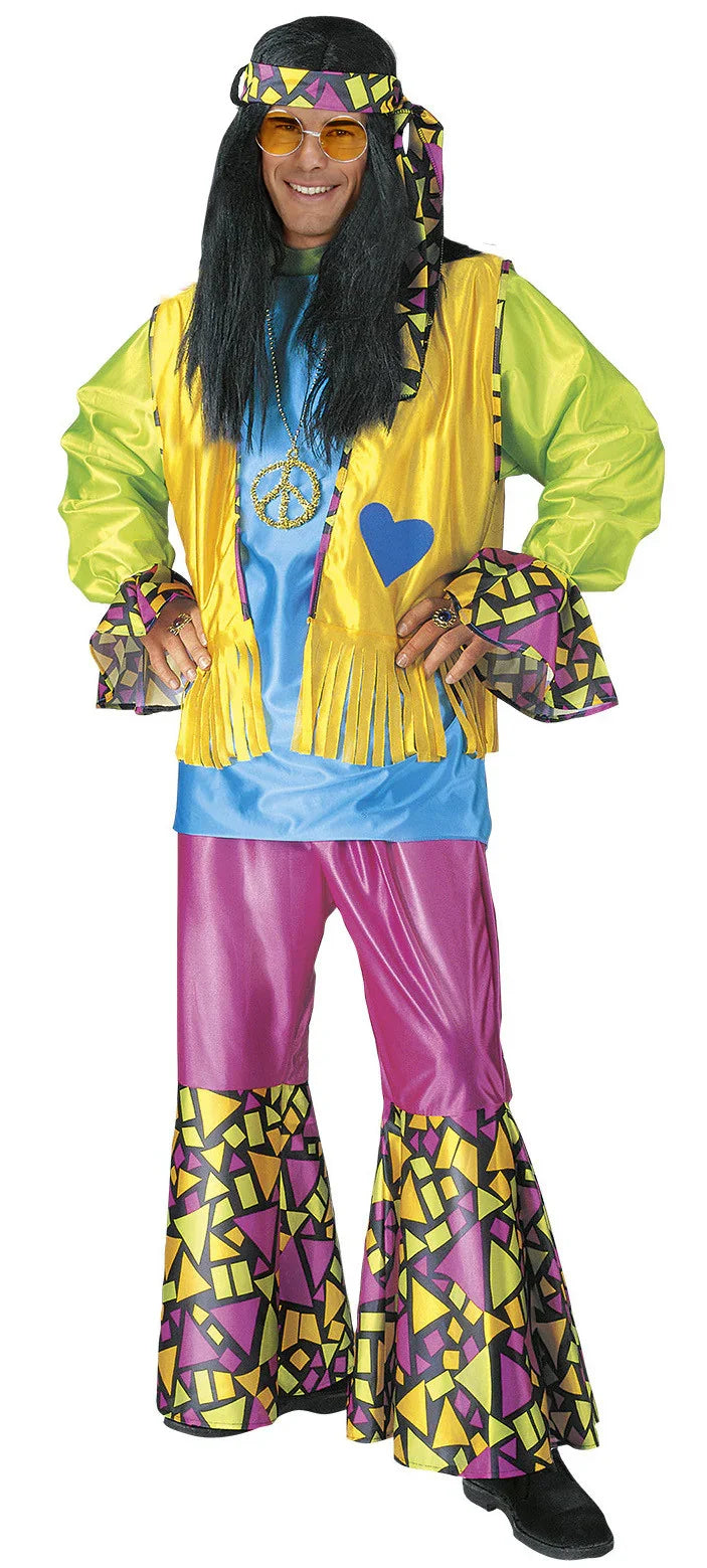 Disfraz de Hippie Colorido Hippies Widmann