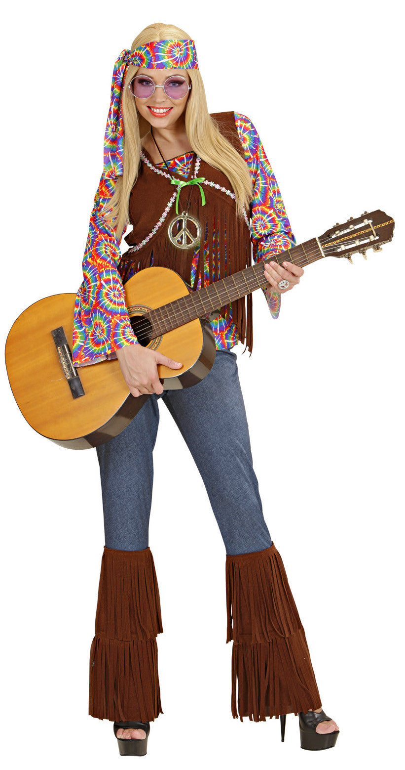 Disfraz de Hippie Psicodelico para Mujer Hippies Widmann