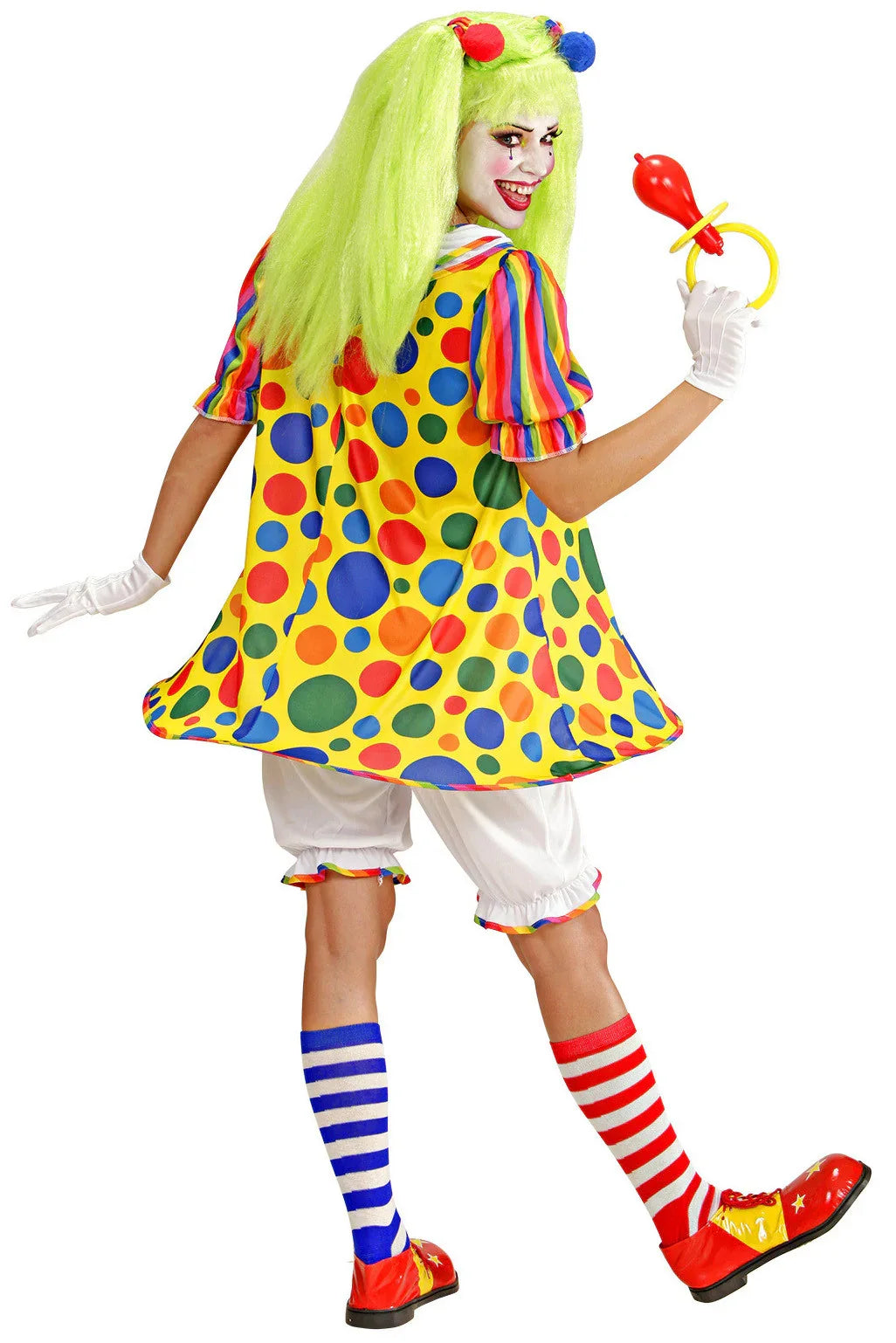 Disfraz de Clown con lunares Adultos Widmann