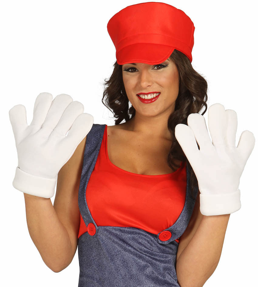 Guantes Blancos de Super Mario Guantes Guirca