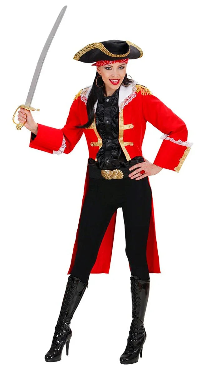 Disfraz De Capitán Pirata Para Niños W Widmann Milano - Con Tutú Y Sombrero Con Pañuelo, Para Carnaval Y Fiestas
