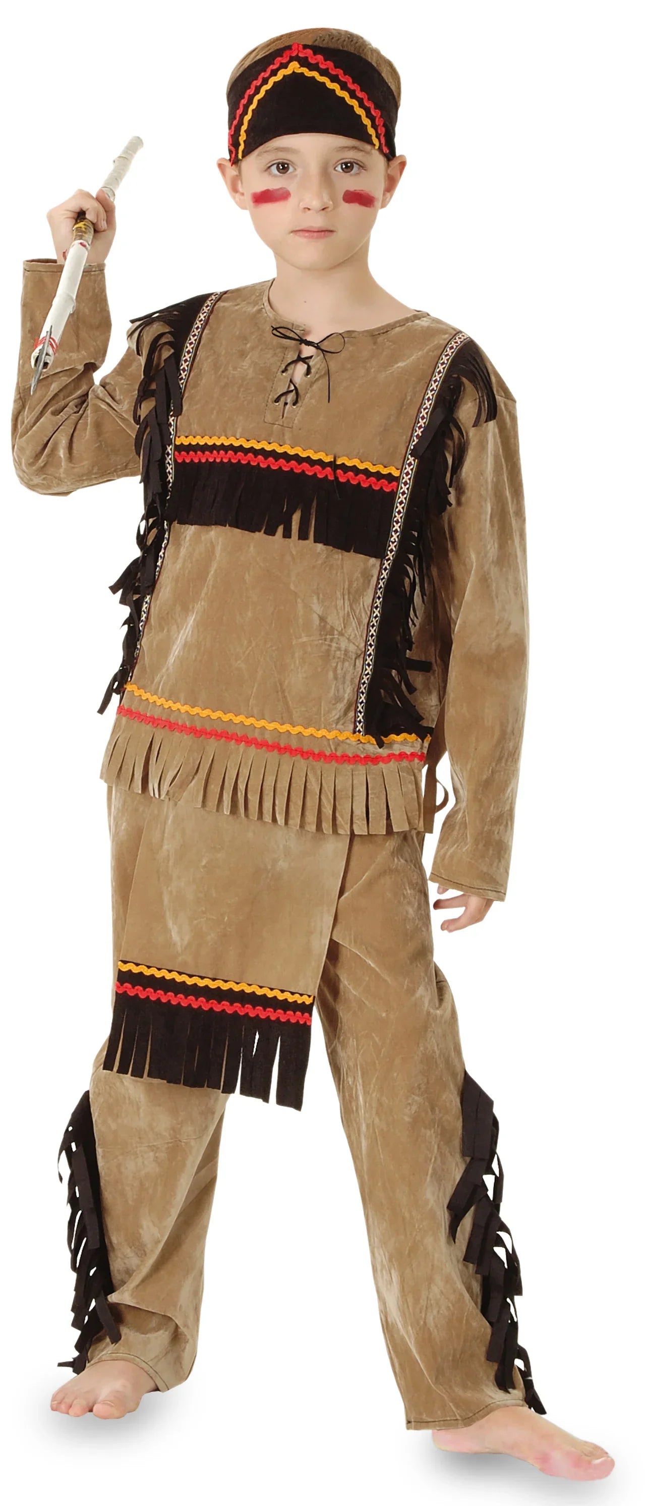Disfraz de Indio Cherokee para Niño Indio EuroCarnavales