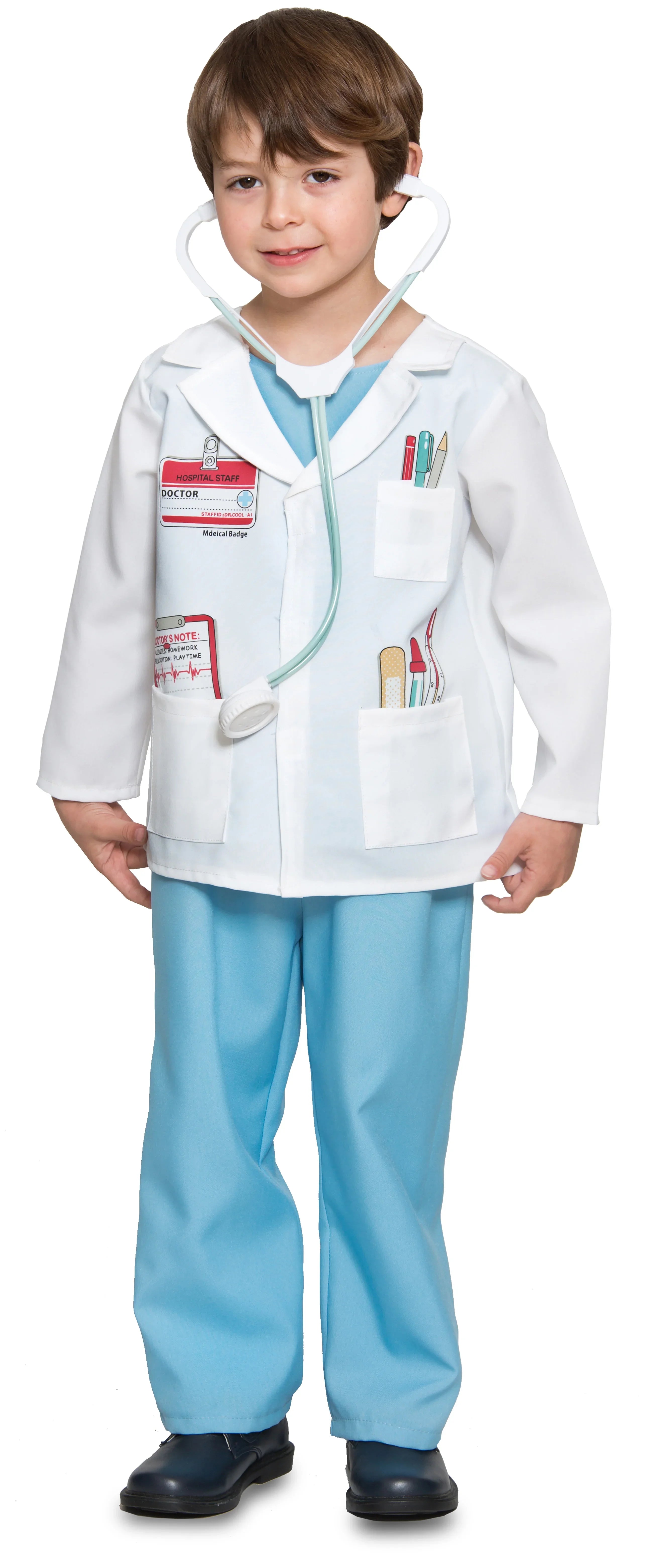 Disfraz de Doctor con Estetoscopio Infantil Enfermera y Médico EuroCarnavales