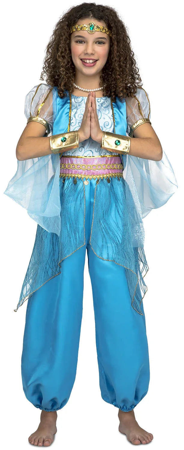 Disfraz de Shine Azul para Niña Shimmer y Shine Viving