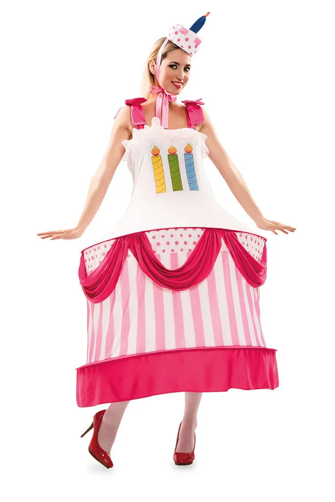 Disfraz de Tarta de Cumpleaños para Adulto Disfraces Originales EuroCarnavales