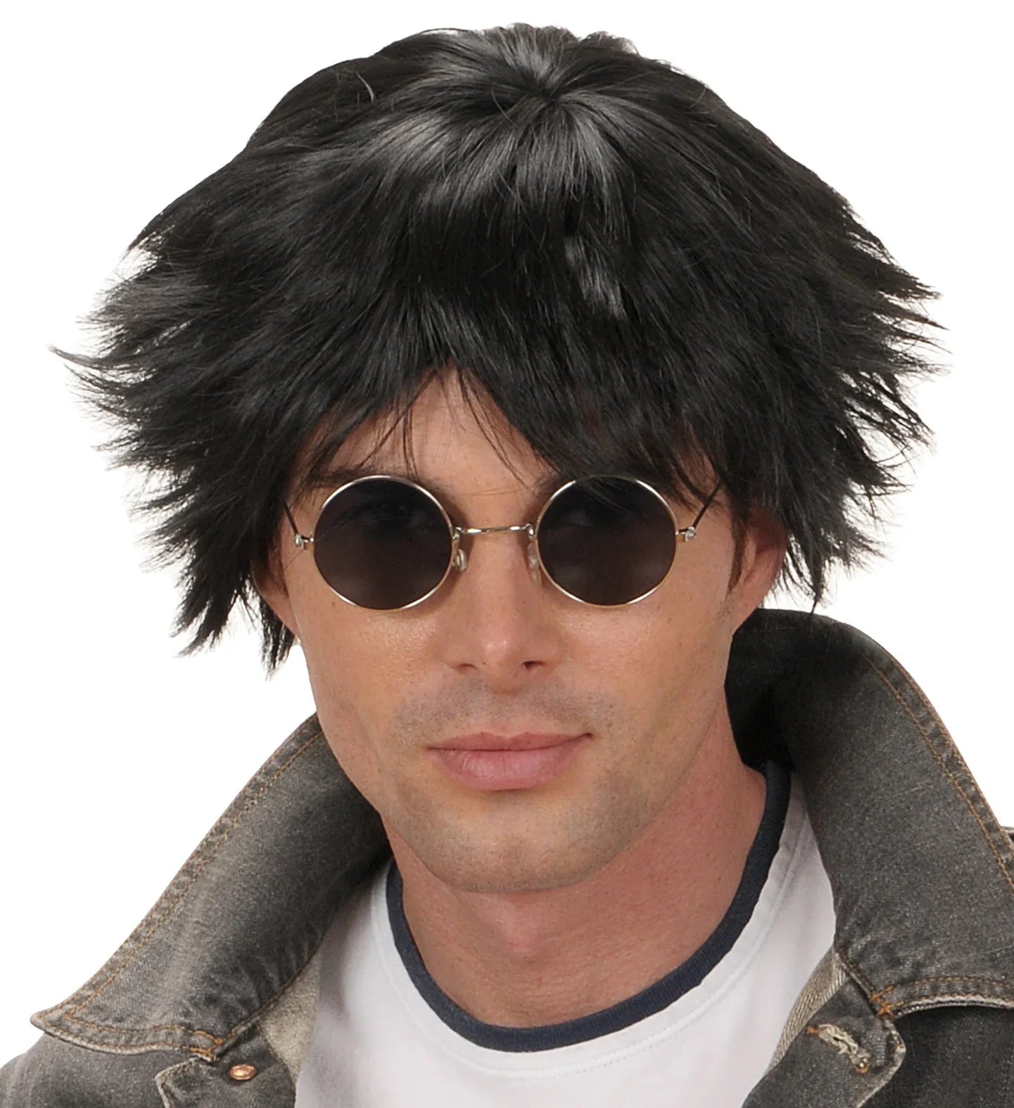 Peluca Morena Años 90 para Hombre COMPLEMENTOS Widmann