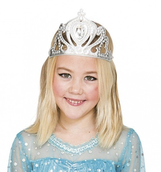 Corona Plateada de Reina Infantil Coronas y Tiaras EuroCarnavales