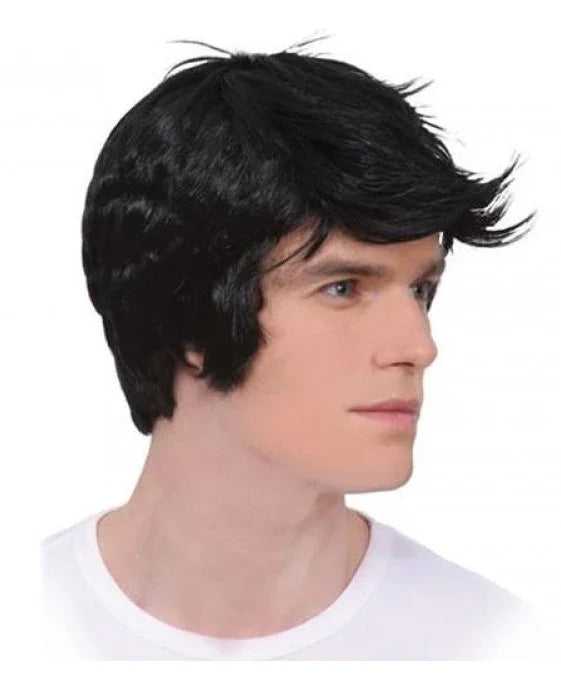 Peluca Morena Corta Lisa de Hombre Pelucas Morenas EuroCarnavales