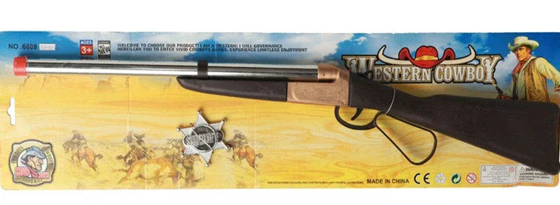 Rifle de Vaquero con Estrella de Sheriff Complementos Vaqueros EuroCarnavales