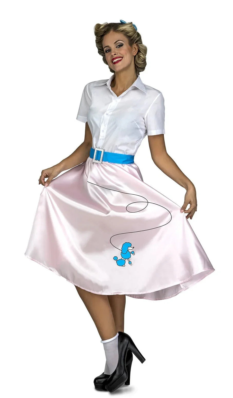 Disfraz Chica Años 50 Rosa para Mujer Grease y Años 40 - 50 Viving