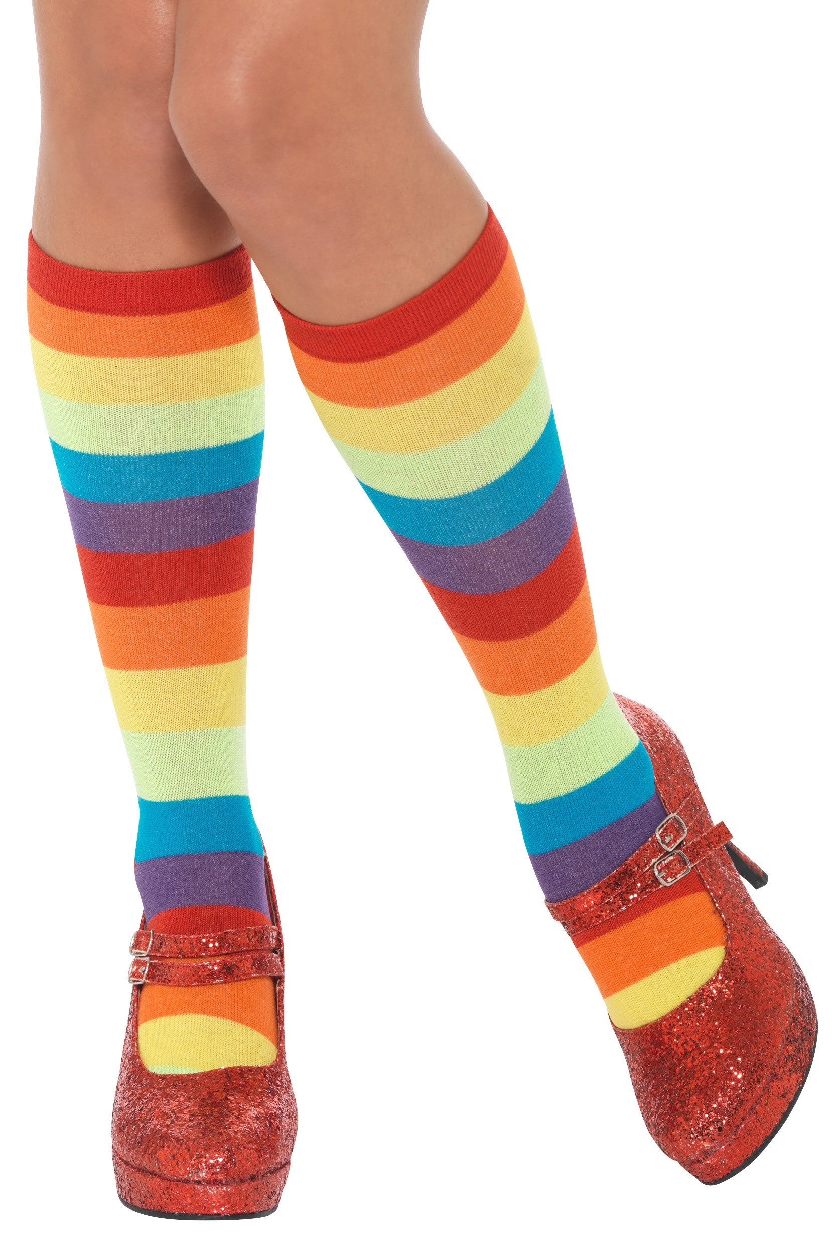 Calcetines de Payaso Arcoíris para Adulto Complementos Payasos Smiffys