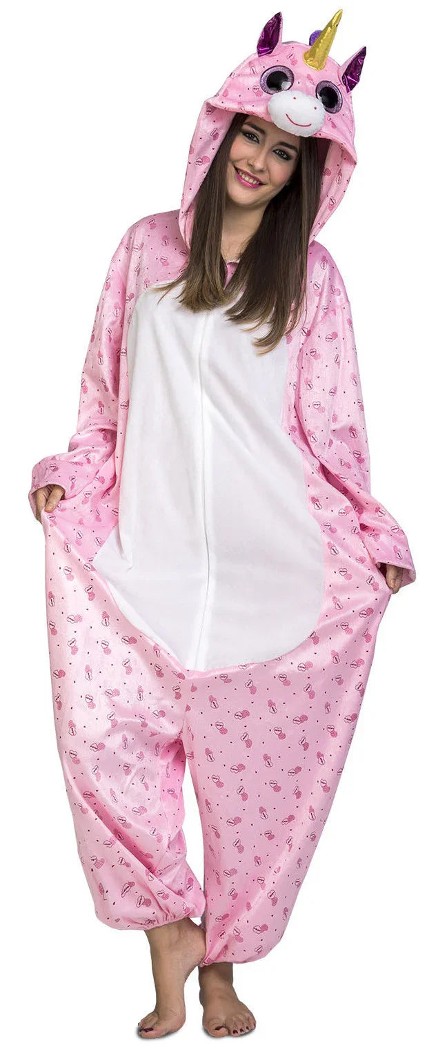 Disfraz de Unicornio Rosa Ojazos para Adulto Unicornio Viving