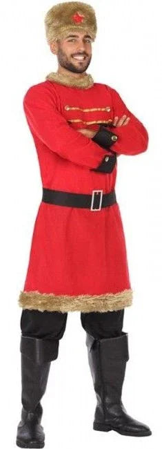 Disfraz de Ruso Comunista Rojo para Hombre Rusos Atosa