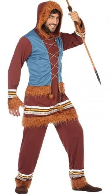 Disfraz de Esquimal Marrón para Hombre Esquimales Atosa