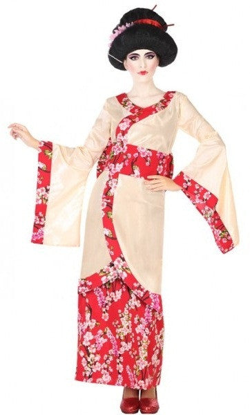 Disfraz de Geisha Japonesa con Flores para Mujer Geishas Atosa