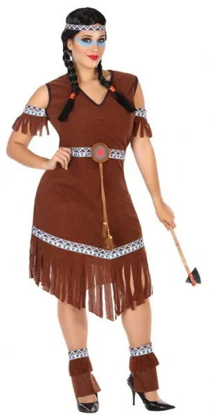 Disfraz de India Nativa Americana para Mujer Indio Atosa