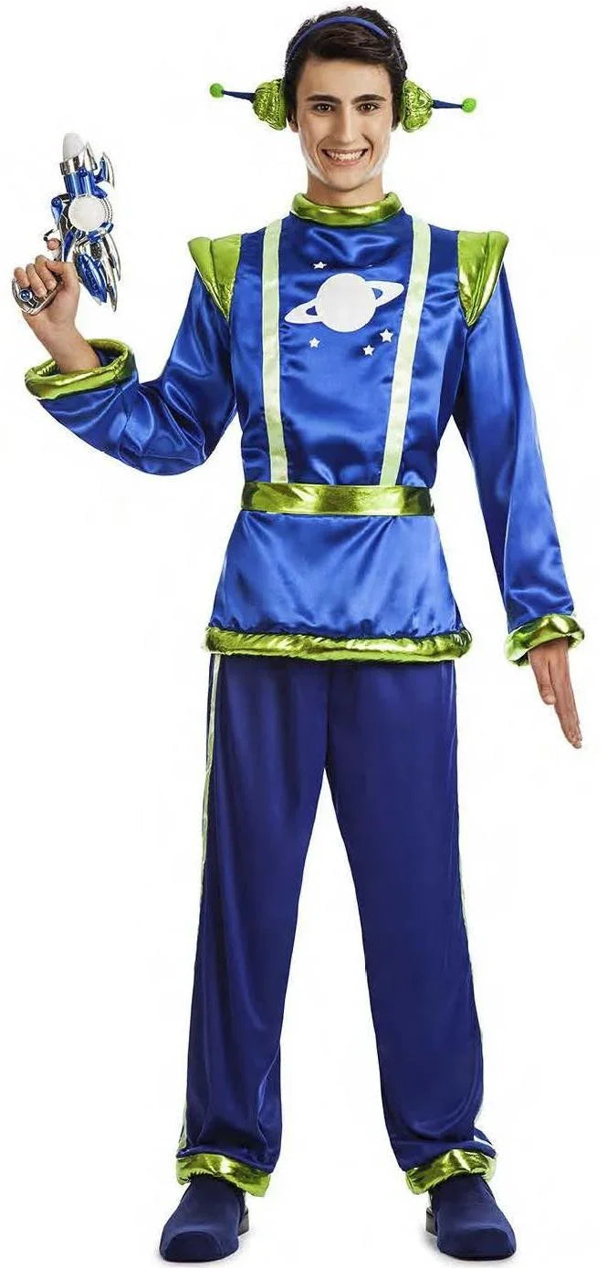 Disfraz de Marciano Galáctico para Hombre Extraterrestres Kimokawaii