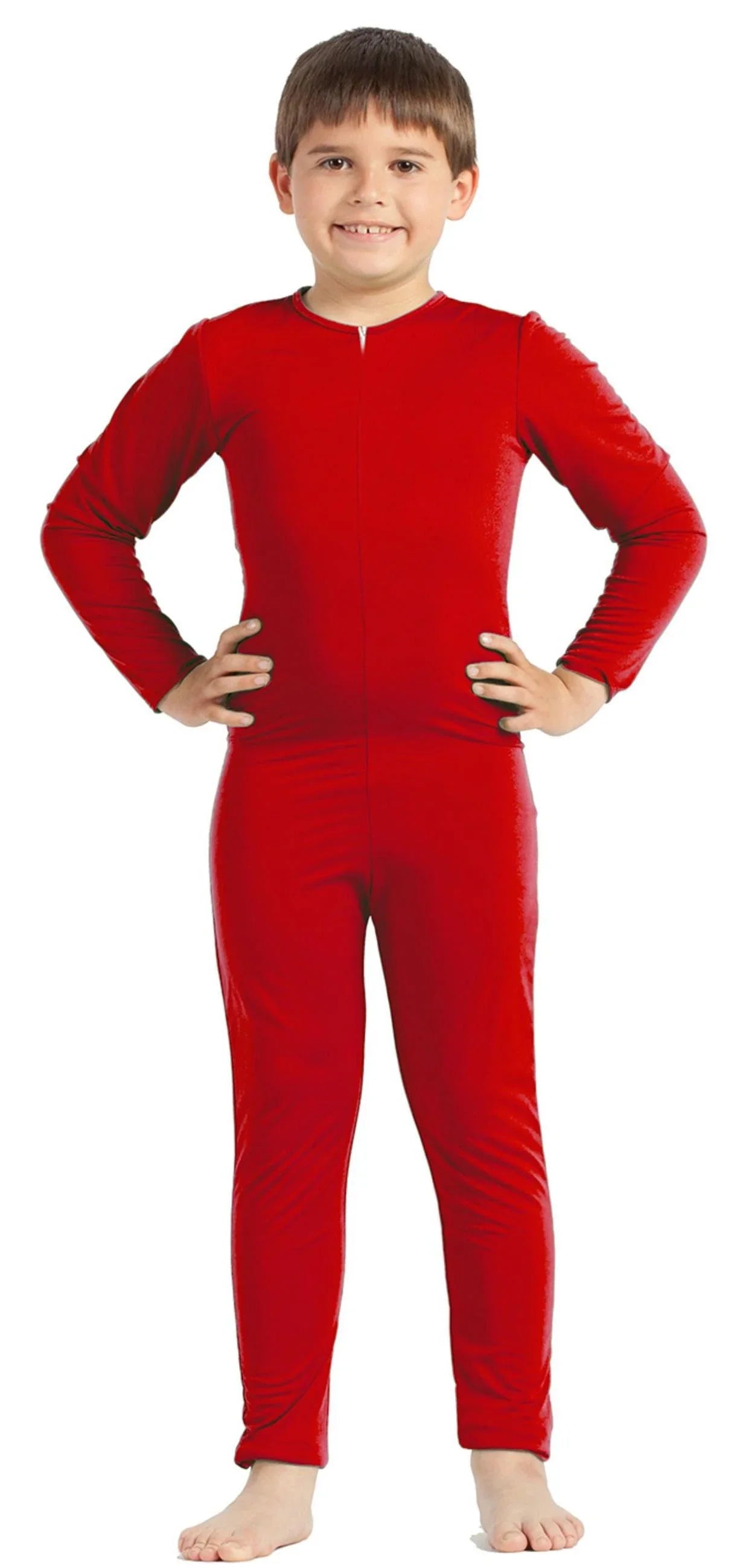 Malla Roja de Cuerpo Entero Infantil Mallas y Maillots Kimokawaii