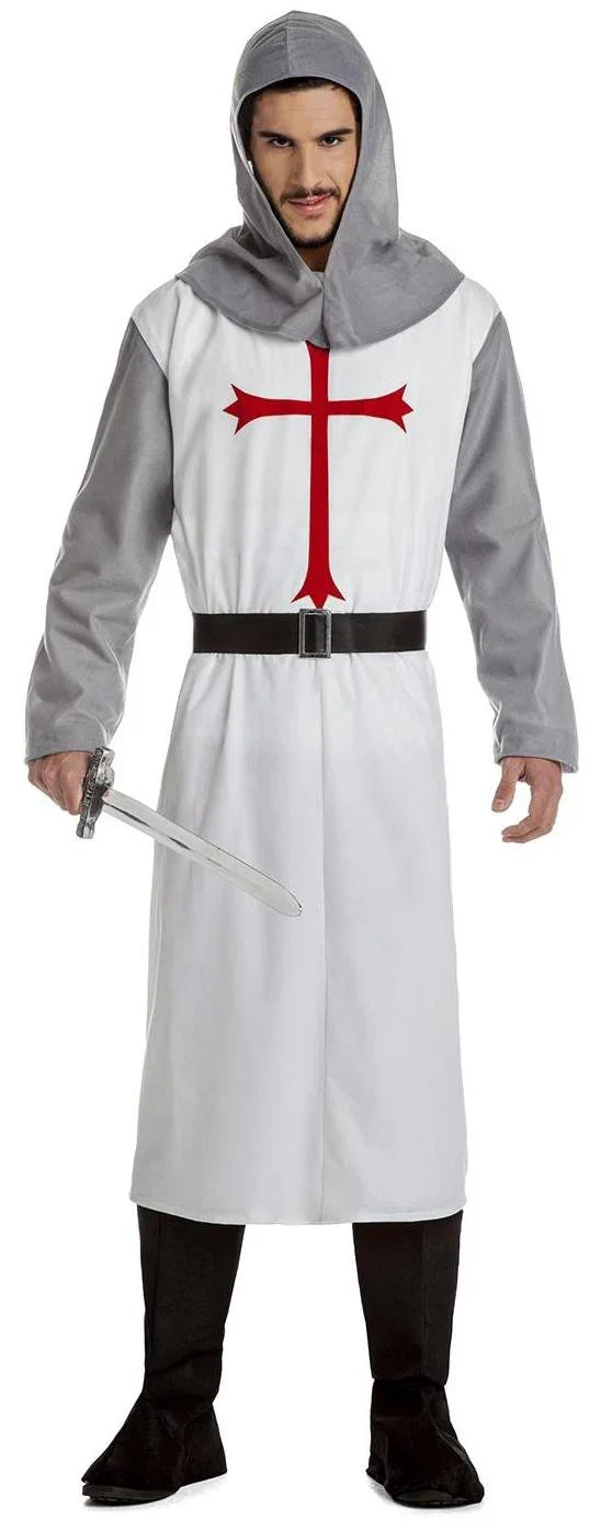Disfraz de Caballero Templario Medieval para Hombre Caballeros y Cruzados Medievales Kimokawaii
